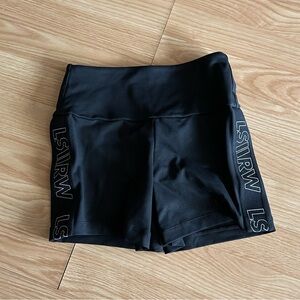 Ryderwear x Lauren Simpson Black Scrunch Bum Shorts Small